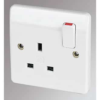 Single wall Electrical socket plug 13amp