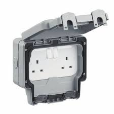 Electrical Water proof 13 amp Twin Socket IP65