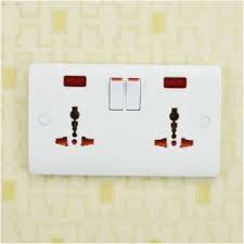 13A double multi functional switch socket with light