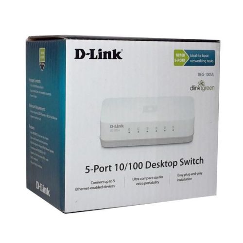 5‑Port Fast Ethernet Unmanaged Desktop Switch DES‑1005D