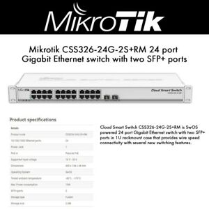 MikroTik CRS326-24G-2S+RM Cloud Router Switch