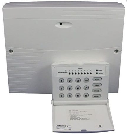 Texecom Veritas R8 control panel with 8 zones