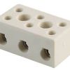 Wire Connector 2 Position Dual Row Ceramic Terminal Block 16A