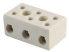 Wire Connector 2 Position Dual Row Ceramic Terminal Block 16A