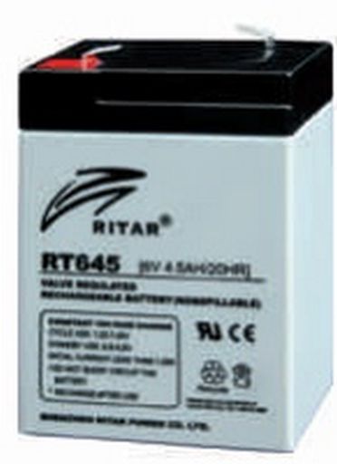 Ritar 6V 4.5Ah Sealed Lead Acid Replacement Battery