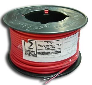 fire resistant cable 2corex1 50mm red for alarm