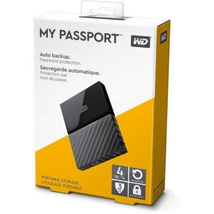 WD 4TB My Passport Portable External Hard Drive