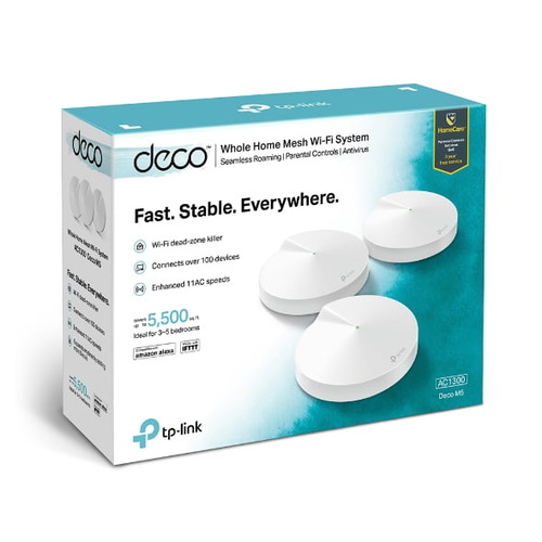 TP-Link Deco M5 AC1300 Whole Home Mesh Wi-Fi System (3 Pack) – TL-DECO M5