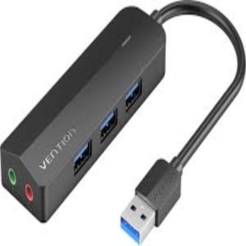 vention 3 port USB 3.0 Hub with sound card and power supply