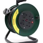 100meters Reel Extension Cable 4 Socket 13 Amp