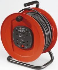 50M 2.5metre Reel Extension Cable 4 Socket 13 Amp