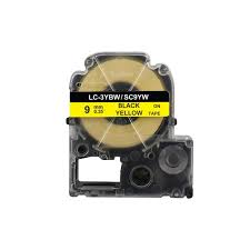 Epson Label Cartridge Pastel LC-5YBW9 Black on Yellow tape 18MM (9M)
