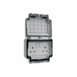 Hager 13 Amp Twin Socket Weatherproof IP66
