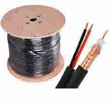 RG 59 Coaxial cable with power 305m for cctv camera