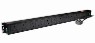 12 Way 1U Horizontal Mount PDU Server Rack