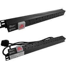 8 Way 1U Horizontal PDU Server Rack Plug