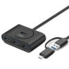 Ugreen USB 3.0 Hub with USB-C Port 1m (Black)-UG- 40850