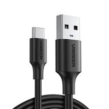 Ugreen USB-A to USB-C Fast Charging Cable 3A Max Black 2m-UG- 60118