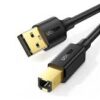 Ugreen USB 2.0 AM to BM Print Cable 5m (Black)-UG- 10352