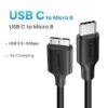 Ugreen UG-20103 USB-C to Micro B Cable M/M 1m (Black)