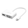 Ugreen UG- 30843 USB Type C to HDMI + VGA Converter (White)