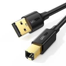 UGREEN USB 2.0 AM to BM Print Cable 1.5m (Black)-UG- 10350