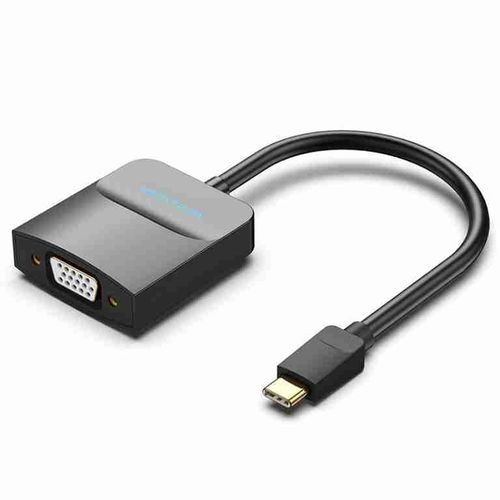 Vention Type-C to VGA Adapter 0.15M Black ABS Type