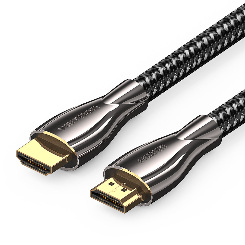 Vention Cotton Braided 4K HDMI Male to Male Cable 10M Black