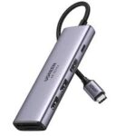 Ugreen UG- 60383 6 in 1 Multifunction Adapter USB-C To 4K HDMI + USB 3.0 A ( 3 Port ) + SD/TF