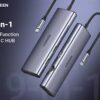Ugreen UG- 15375 9-in-1 USB-C Multifunction Adapter USB-C to USB3.0 ( 2 Port ) + USB-C ( 2 port ) + 4K HDMI + RJ45 Ethernet + SD & TF + PD port