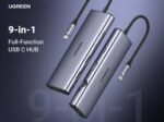Ugreen UG- 15375 9-in-1 USB-C Multifunction Adapter USB-C to USB3.0 ( 2 Port ) + USB-C ( 2 port ) + 4K HDMI + RJ45 Ethernet + SD & TF + PD port