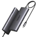 Ugreen UG- 15534 10-in-1 USB-C Multifunction Adapter USB-C to USB3.0 ( 1 port) + USB2.0 ( 2 port) +USB-C 3.0 ( 1 port) + 4K HDMI ( 2 Port) + RJ45 Gigabit + SD & TF +PD port