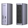 Ugreen UG-90325 12-in-1 Fast Charge Universal Docking Station 2 x USB-A 3.2 Gen 1, 1 x USB-A Gen 2 Port, 2 x HDMI, 1 x DisplayPort Video Output, 1 x USB-C 3.2 Gen 2 Port, RJ45, USB-C Host Connection, Triple Display Support, 3.5mm Combo Audio Jack