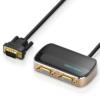 Vention 1 In 2 Out VGA Splitter Black Aluminium Alloy Type