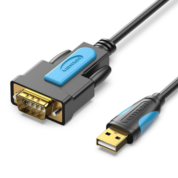Vention USB to RS232 Serial Adapter Black 1M - Proftech power system