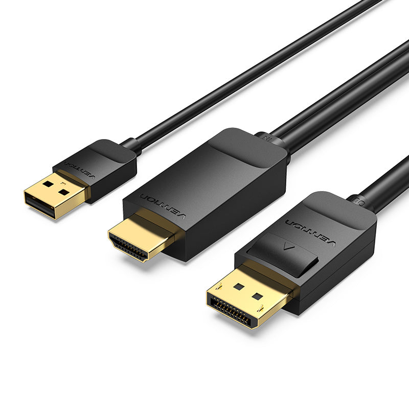 Vention HDMI-A Male to DP Male HD Cable 1.5M Black