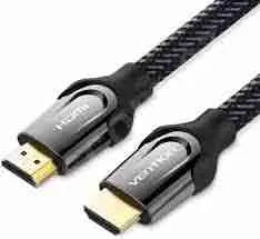Vention Nylon Braided HDMI Cable 2M Black Metal Type