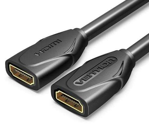 Vention HDMI Female to Female Extension Cable 0.5M Black