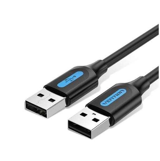 Vention USB 2.0 A Male to A Male Cable 1M Black PVC Type