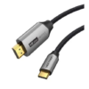 "Vention Cotton Braided USB-C to HDMI-A 4K HD Cable 1.8M Gray Aluminum Alloy Type "