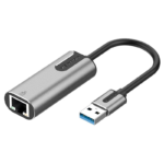 Vention USB-A to Gigabit Ethernet Adapter, 0.15M Gray Aluminum Alloy Type