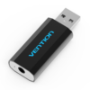 Vention USB External Sound Card Black Metal Type (CTIA)