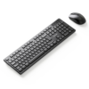 Vention Wireless Full-Sized Keyboard and Mouse Combo with Mouse Pad Black Slim Type - US English Layout