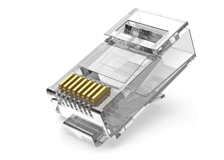 Vention Cat.6A UTP RJ45 Modular Plug Transparent 100 Pack