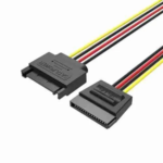 Vention SATA 15P Power Extension Cable 0.3M Black