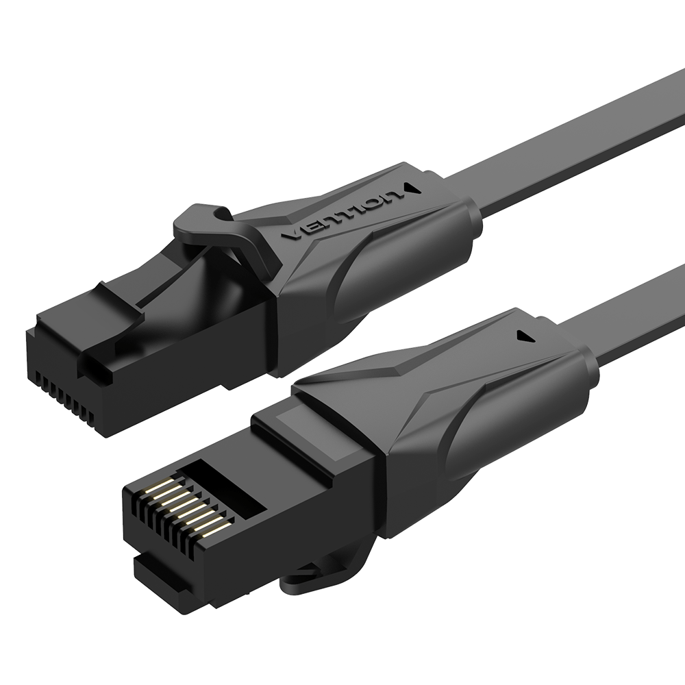 Vention Flat Cat.6 UTP Patch Cable 40M Black
