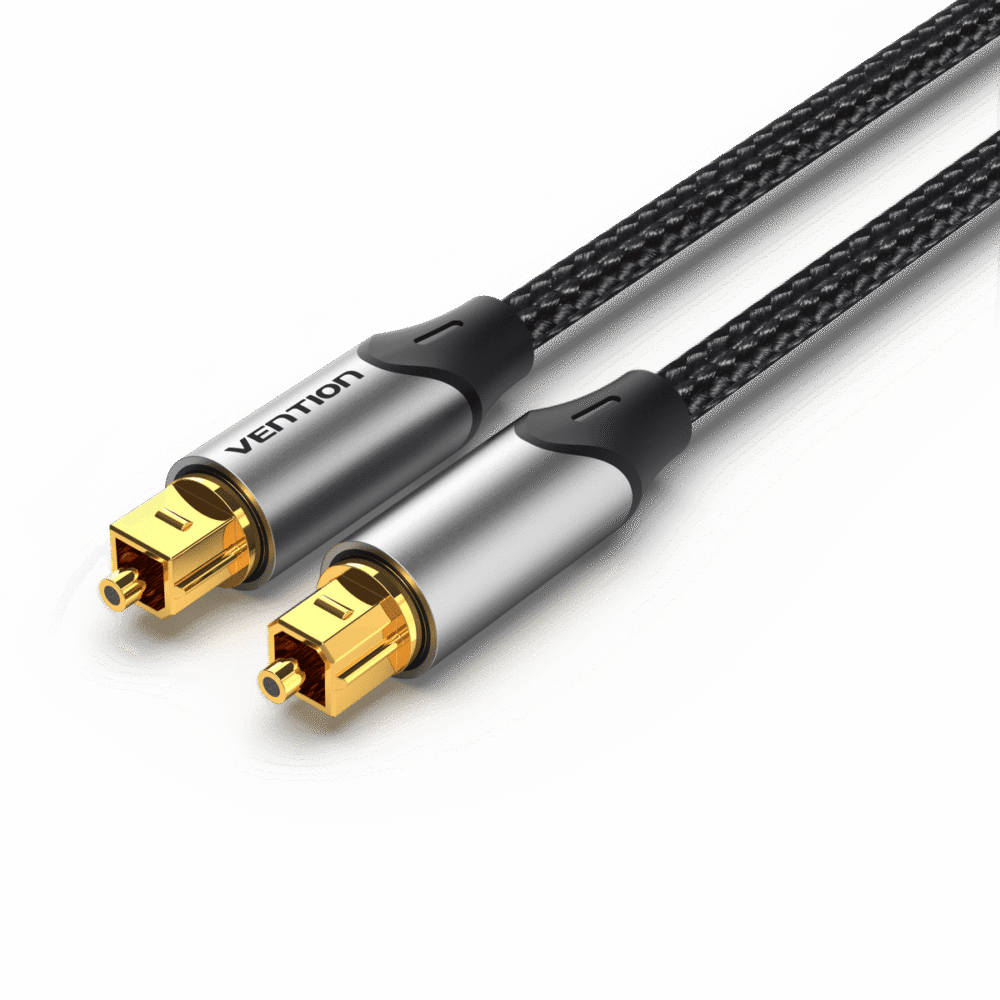 Vention Optical Fiber Audio Cable Aluminum Alloy Type 1.5M Gray