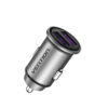 Vention Two-Port USB A+A(30+30) Car Charger Gray Mini Style Aluminium Alloy Type